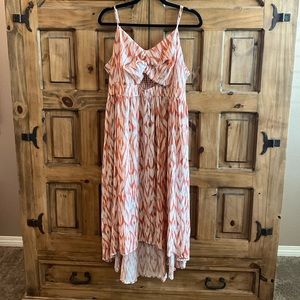 Women's Nine West Twist-Front High-Low Midi Dress